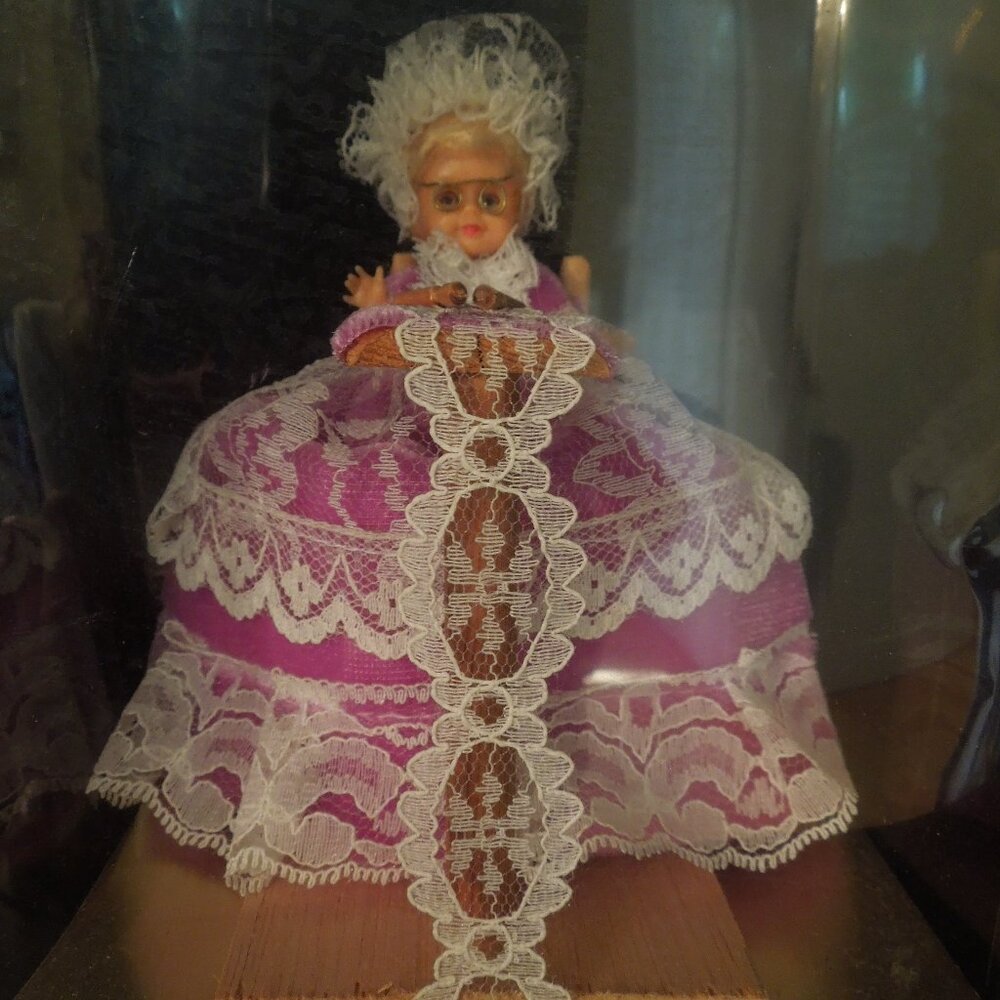 Vintage 1970's Belgian Souvenir Lace Maker Doll